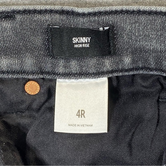 Express Skinny Jeans Womens 4R Gray Two Toned High Rise Stretch Casual Denim - Picture 5 of 14